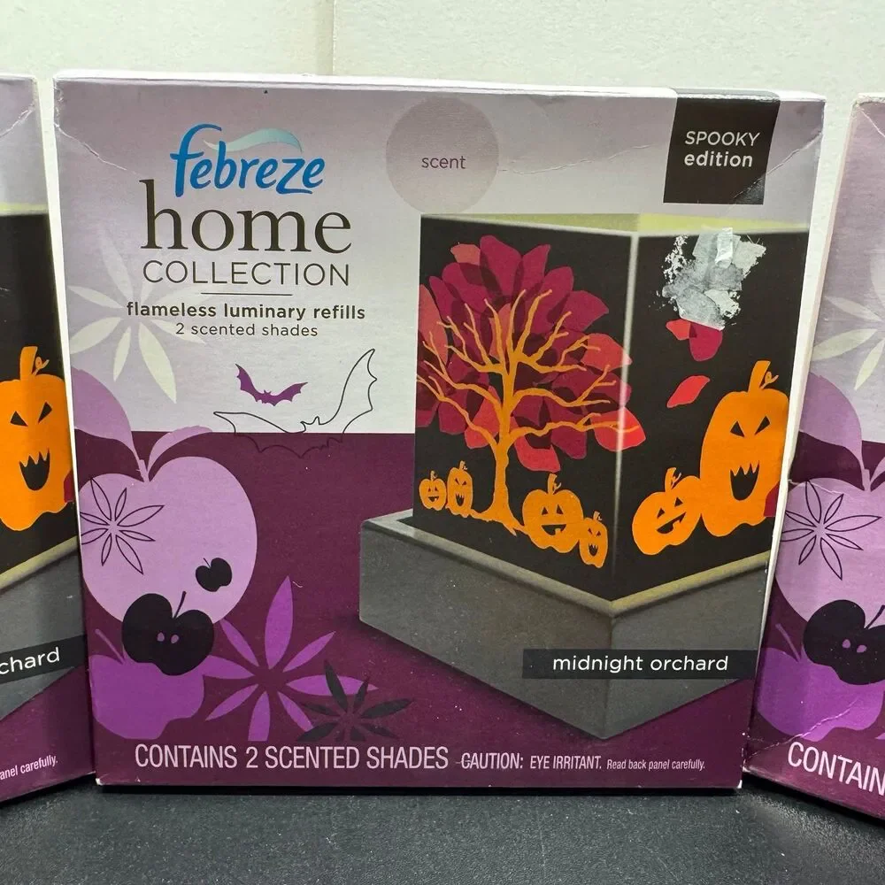 Febreze Home Collection Spooky Edition Midnight Orchard Scented Shades Set New
